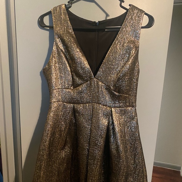 Gold Metallic Dress - Picture 2 of 3